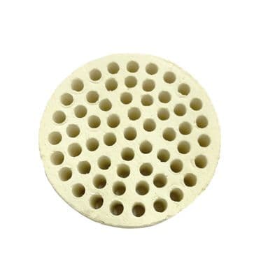 Ceramic 50mm dia x 15mm Round Honeycomb Soldering Heat Proof Board. J2325