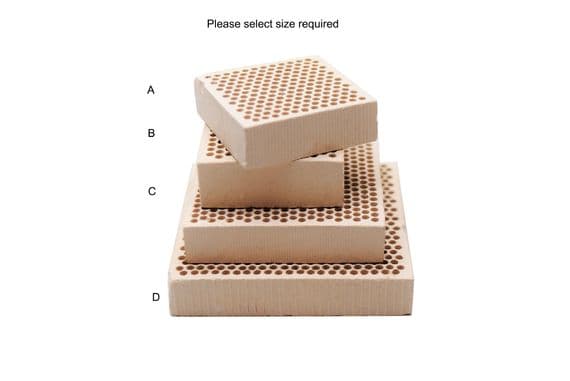 Ceramic  Honeycomb Soldering Heat Proof Board, Select  Size Required. J2348