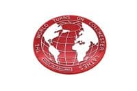 Colchester Plastic Machine Bed Badge, The World Turns on Colchester Lathes. M9293