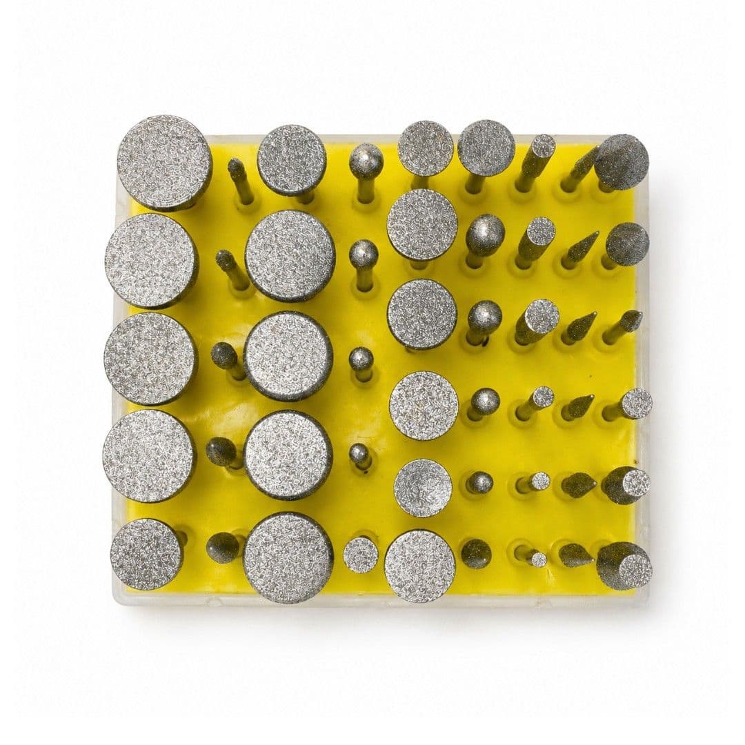 Diamond Mounted Points Burrs Set of 50 3 2mm 1/8