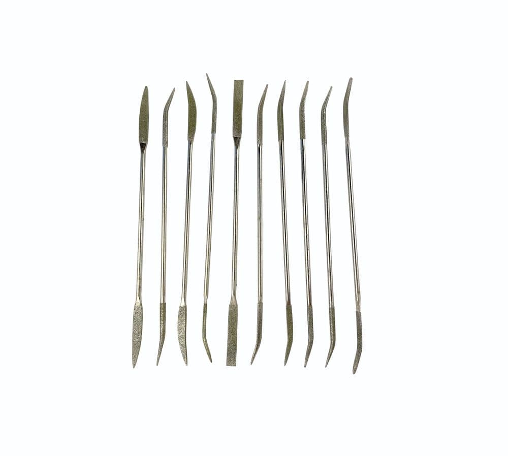 Diamond Riffler File Set 10 Bent/Curved Double Sided Files M9366