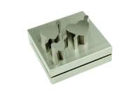 Disc Cutter, Heart - Cupid, Set of 3. Valentine. J1320