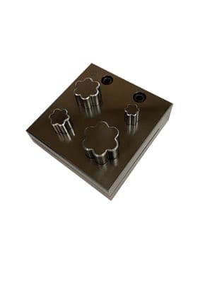 Disc Cutters, Flower Shaped, Set of 4, 11mm - 24 mm. Jewellery Making. J1285