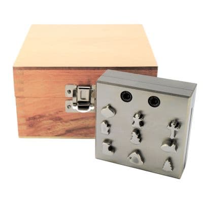 Disc Cutters, Multi Shapes, Christmas Theme, Set of 9. J2310