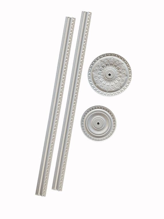 Dolls House Coving / Cornicing and/or Ceiling Roses, 12th Scale, Various Options. A1017
