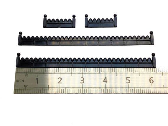 Dolls House / Diorama Garden Border Edging Panels,  Various Colours/Styles. 1/12th Scale.  A1013