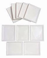 Dolls House Picture Frames, Pack of 10, 12th Scale, Rectangular, Choice of Colours. A1011