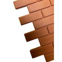 Dolls House Wall Panels, Brick Effect, Interlinking, Pack of 6, 1/12th Scale. A1012