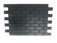 Dolls House Wall Panels, Brick Effect, Interlinking, Pack of 6, 1/12th Scale. A1012