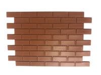 Dolls House Wall Panels, Brick Effect, Interlinking, Pack of 6, 1/12th Scale. A1012