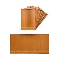 Dolls House Wall Panels, Light Brown, Acoustic / Slat Style, Pack of 10, 1/12th Scale. A1022