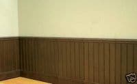 Dolls House Wall Panels, Oak, Tongue and Groove, Pack of 10, 1/12th. A1004