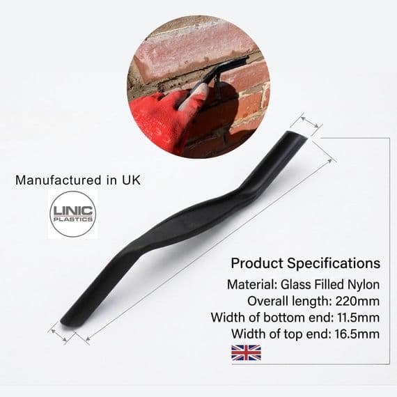 Double Ended Brick Jointer/Finger Trowel /Pointing /Mortar Tool.  S7853. Linic Products UK Made