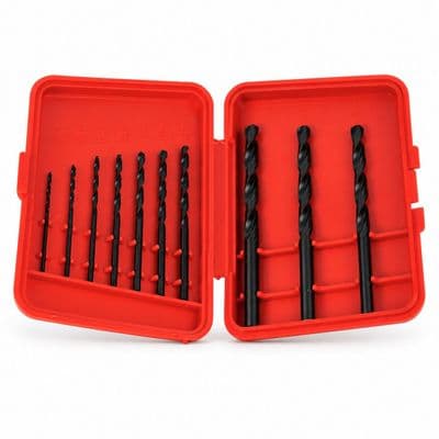 Drill Bit Set: Austrian Made 10 Piece HSS, Woodwork, Metalwork, Imperial 1/16 - 3/16. X1088
