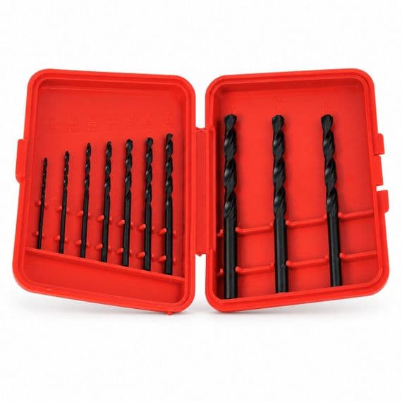 Drill Bit Set: Austrian Made 10 Piece HSS, Woodwork, Metalwork, Imperial 1/16 - 3/16. X1088