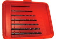 Drill Bit Set: Austrian Made 10 Piece HSS, Woodwork, Metalwork, Imperial 1/16 - 3/16. X1088