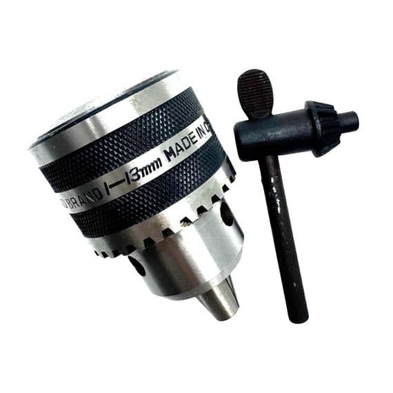 Drill Chuck 13mm with Chuck Key - Slight Seconds, Rust on Key. M0413A