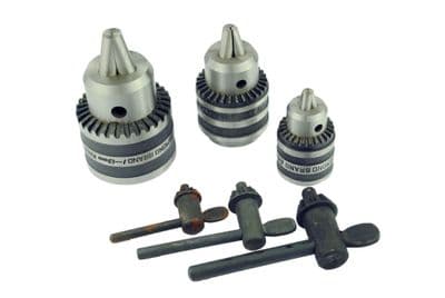 Drill Chuck Set of 3. 6mm, 10mm & 13mm. M0279