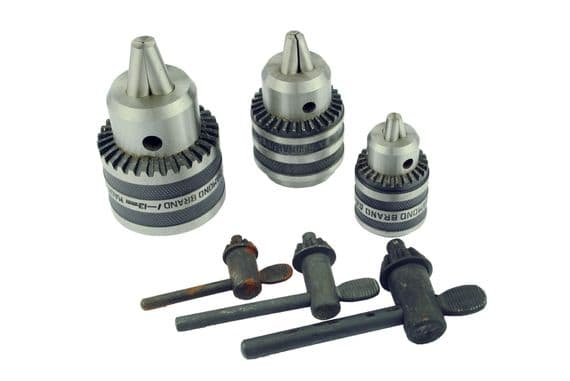 Drill Chuck Set of 3. 6mm, 10mm & 13mm. M0279