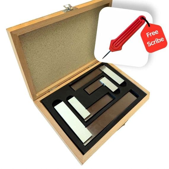 Engineers Squares, Set x 4 in Wooden Display Box, 2