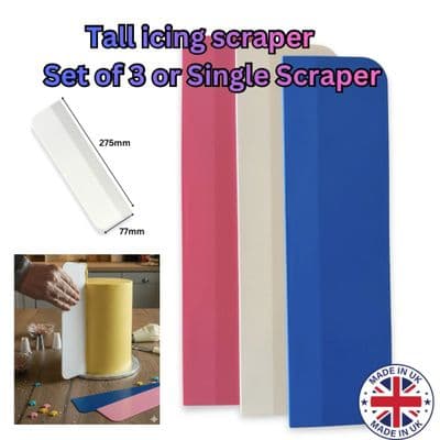 Extra Tall Side Scraper/Icing Smoother. UK made.  S7860