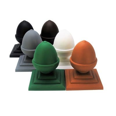 Fence Finial, Acorn Shape & 3