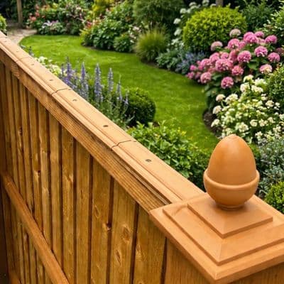 Fence Post Caps and Fence Panel Capping Strips