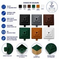 Fence Post Caps for 2