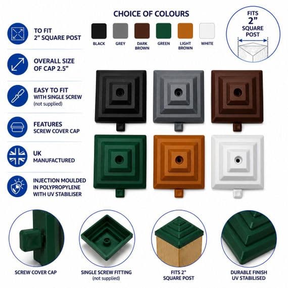 Fence Post Caps for 2