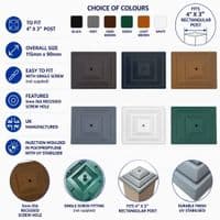 Fence Post Caps for 4