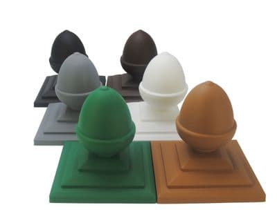 Fence Post Finial, Acorn  Shape  & 4