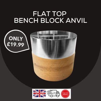 Flat Top Bench Block Anvil for Metal Forming & Shaping, Jewellery. J2060D