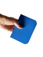 Flexible Plastic Bench Scraper, Blue. Pastry, Bread, Pizza Dough. UK Made. 14cm x 10cm. S7324
