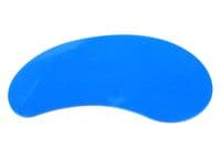 Flexible Plastic Scraper, Kidney Shaped, Blue. Pastry, Pizza Dough, Cake Mixing. UK Made. S7378