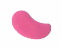 Flexible Plastic Scraper, Kidney Shaped, Pink. Pastry, Pizza Dough, Cake Mixing. UK made. S7311