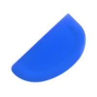 Flexible Plastic Scraper, Semi Curved, Blue. Pizza Dough, Meat, Pastry, Cake Making. UK made. S7325