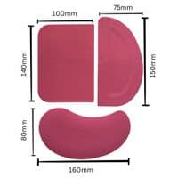 Flexible Plastic Scrapers, Set of 3, Pastry, Bread Dough, Pizza Dough, UK Made