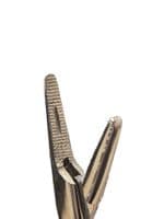 Forceps: Needle Holding Forceps, 6 inch, CLEARANCE ITEM New but old stock, may not be perfect. S7922