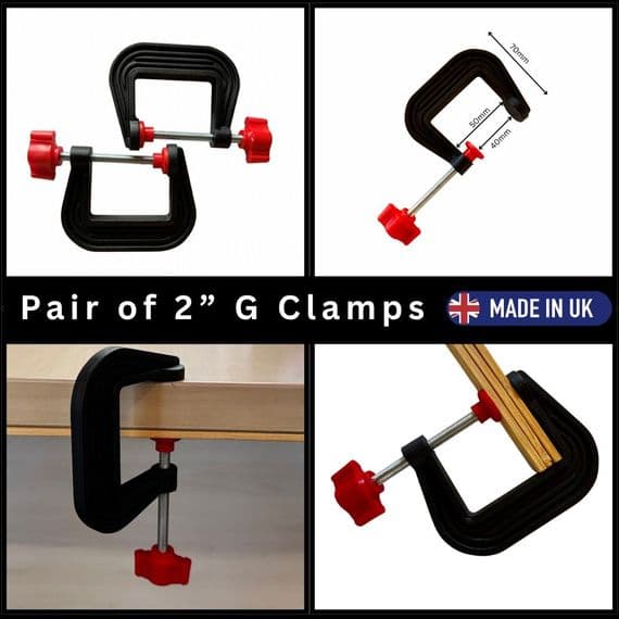 G Clamps, Pair of 2
