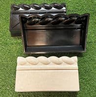 Garden Border / Lawn Edging Mould. Rope Top. Make Your Own Concrete Edging.  UK Made X2308
