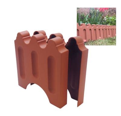 Garden Border / Lawn Edging, Terracotta. X8171