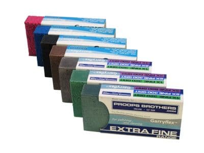 Garryflex Blocks, Set of 7, 36, 60, 120, 240, 320, 400 and 600 Grit Abrasive Cleaners. M9280