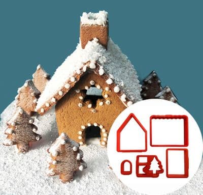 Gingerbread House Cookie Cutter Set. S7865