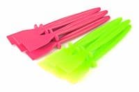 Glue Spreaders, 10 x Pink/Green. Plastic, Craft, Adhesive, Paste, PVA Spreader Spatulas. S7300
