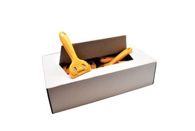 Handy Scraper. Box of 50 YELLOW. S7873B Linic UK Made