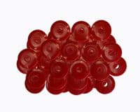 High Impact HDPE Plastic Discs / Penny Washers, 25mm Dia,  S7840