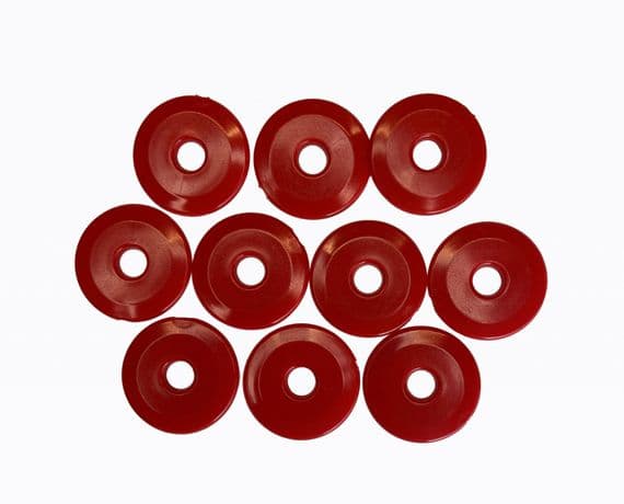 High Impact HDPE Plastic Discs / Penny Washers, 25mm Dia,  S7840