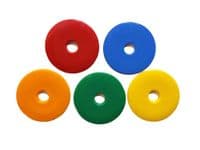 High Impact HDPE Plastic Discs/Survey/Road Markers, 5 Assorted Colours, 40mm (S7839) or 55mm (S7661)