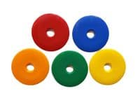 High Impact HDPE Plastic Discs/Survey/Road Markers, 5 Assorted Colours, 40mm (S7839) or 55mm (S7661)