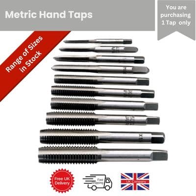 HSS High Speed Steel Metric Taps. Various Sizes